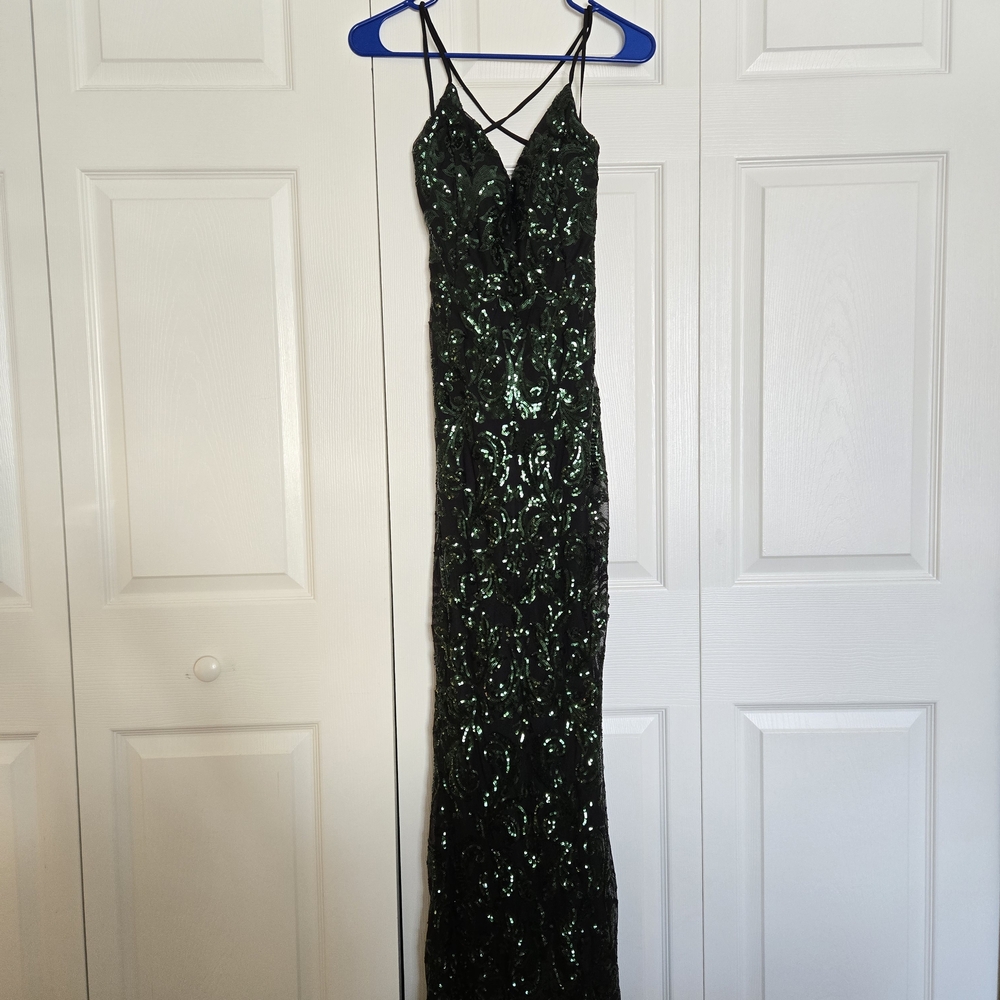 Windsor Dark Green Sequin Dress